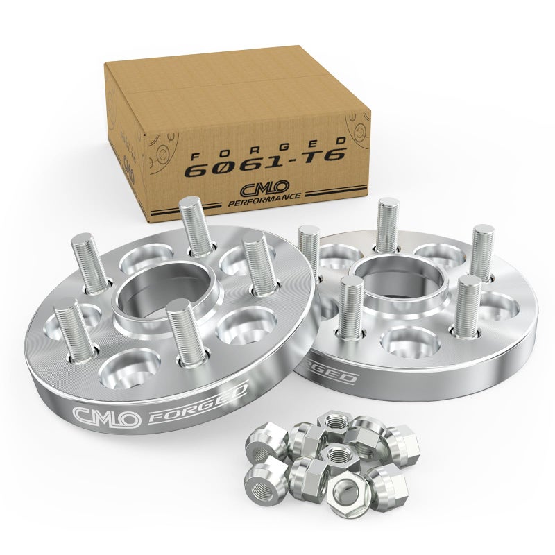 Customadeonly 25mm (1 Inch) Hubcentric Black Wheel Spacers 5x114.3 Compatible For Subaru WRX STI 2013-2022, Outback Legacy 2015-2022, WRX 2015-2022, Forester 2018-2022, Ascent 2019-2022 (2pc 56.1mm M12x1.25) Spacer - Image 1